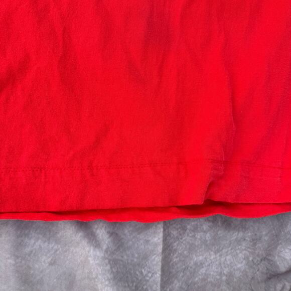 Women's Vintage Ohio State Buckeyes Football Red Cropped Tee Shirt Sz Large VTG - Picture 3 of 8